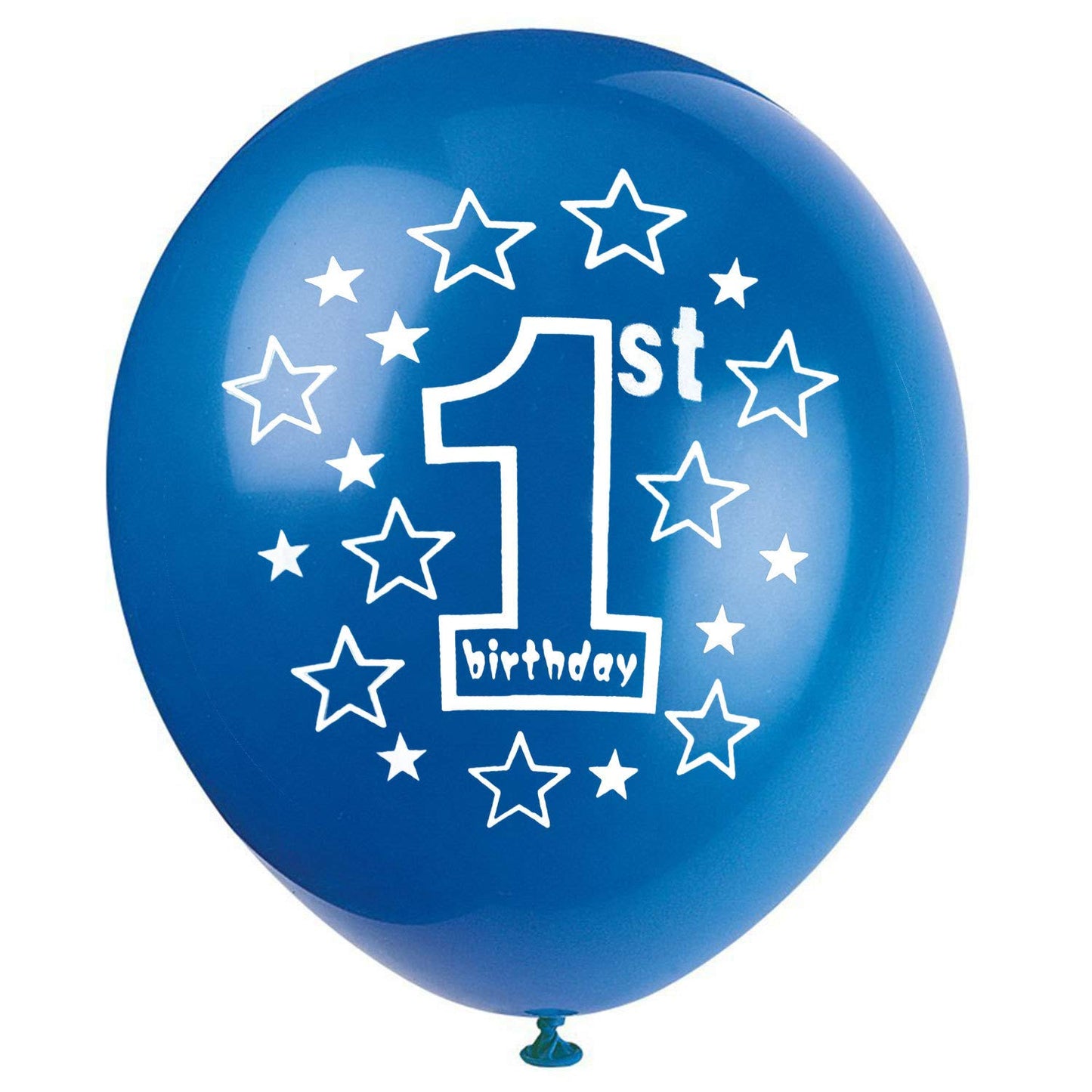 Shuntai First Birthday Balloons Blue 1St Birthday Party Decorations Gold Latex Confetti Balloon For 1 Birthday Themes Party Supp