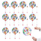 Kids Tambourine Set, Lightweight Durable Smooth Lollipop Shape Drum, Convenient Portable For Performances Music Enlightenment