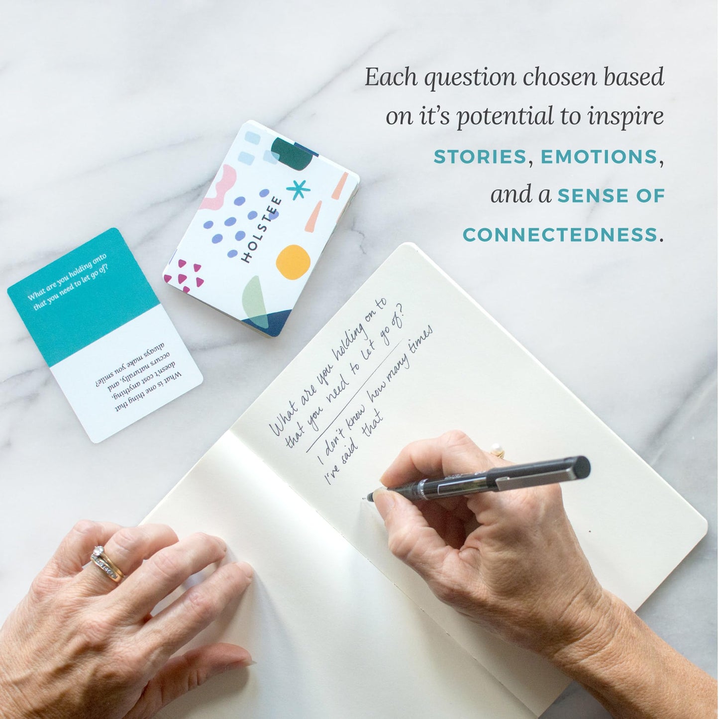Holstee Reflection Cards - 100+ Questions for Meaningful Conversations - Multicolor - Model 43486-1929 - Paper