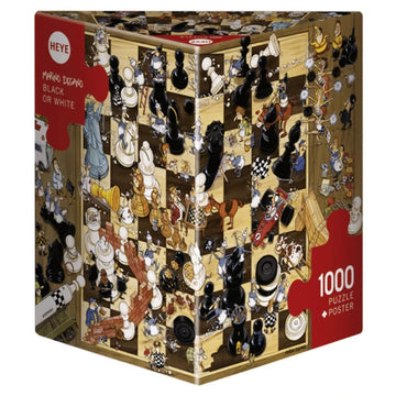 Heye Triangular Degano Puzzles (Black/White, 1000-Piece)
