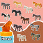 KarberDark 95 Pcs Small Animal Toys - Plastic Assorted Mini Figures for Kids, Clear, Ideal for Sensory Bins and Birthday Gifts