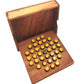 Solitaire Hexagon 37 Pegs - Strategy Wooden Game