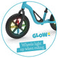 Chillafish Charlie Glow Lightweight Toddler Balance Bike Trainer With Light-Up Wheels For Children 18-48 Months, Learn To Ride With 10-Inch No-Puncture Tires, Adjustable Seat And Carry Handle, Sky
