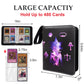 4-Pocket Trading Card Binder for Cards Fits 50 Sleeves up to 400 Cards Waterproof 3 Ring TCG Card Album with Removable Sleeves