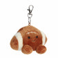 Aurora Adorable Palm Pals Tackle Football Clip-On - Fun Collectible Plush for Kids and mature-themed Collectors - Perfect for Decorating Rooms and Birthday Gifts - Brown 5 Inches