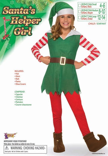 Forum Novelties Girl's Santa's Helper Costume  Small