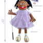 Rodayna 25 , Black Girl, Full Body, Ventriloquist Style Puppet,Hand Puppet