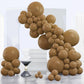 Partywoo Coffee Brown Balloons, 120 Pcs Boho Brown Balloons Different Sizes Pack Of 18 Inch 12 Inch 10 Inch 5 Inch Brown Balloons For Balloon Garland Or Balloon Arch As Party Decorations, Brown-F09