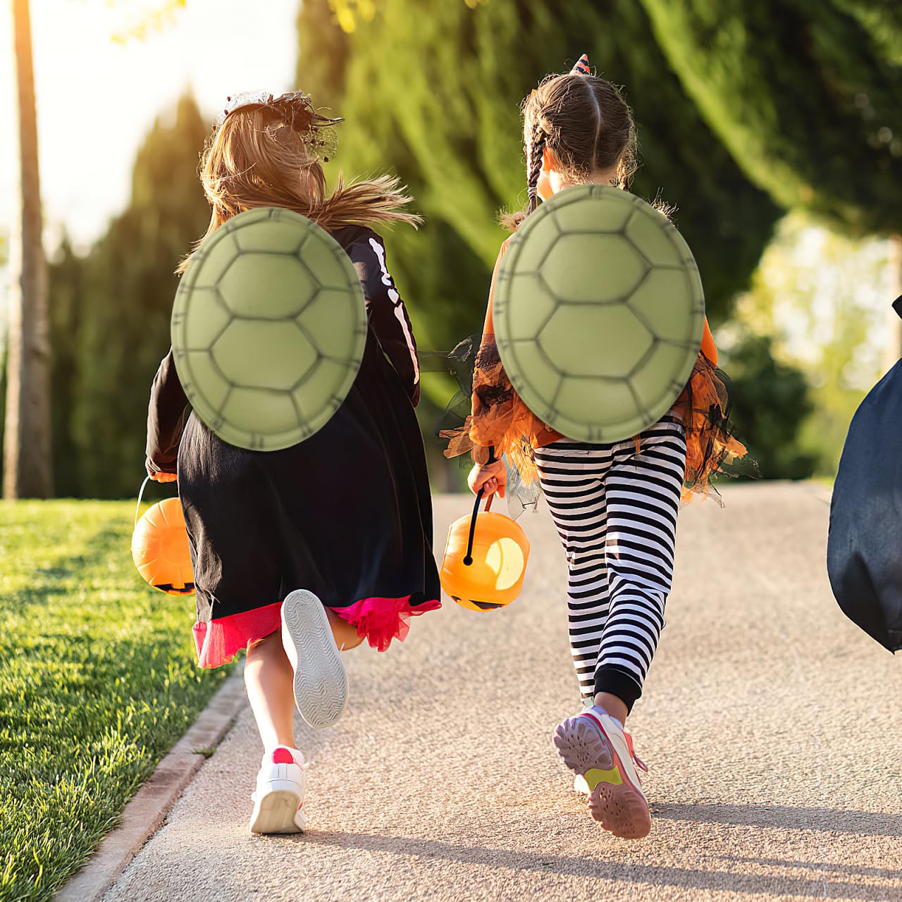 Toyvian Turtle Costume Kids Halloween Dress Up Prop 4Pcs Halloween Party Turtle Shell Prop Children Cosplay e Shell Performance Costume e e Kids ' Backpacks