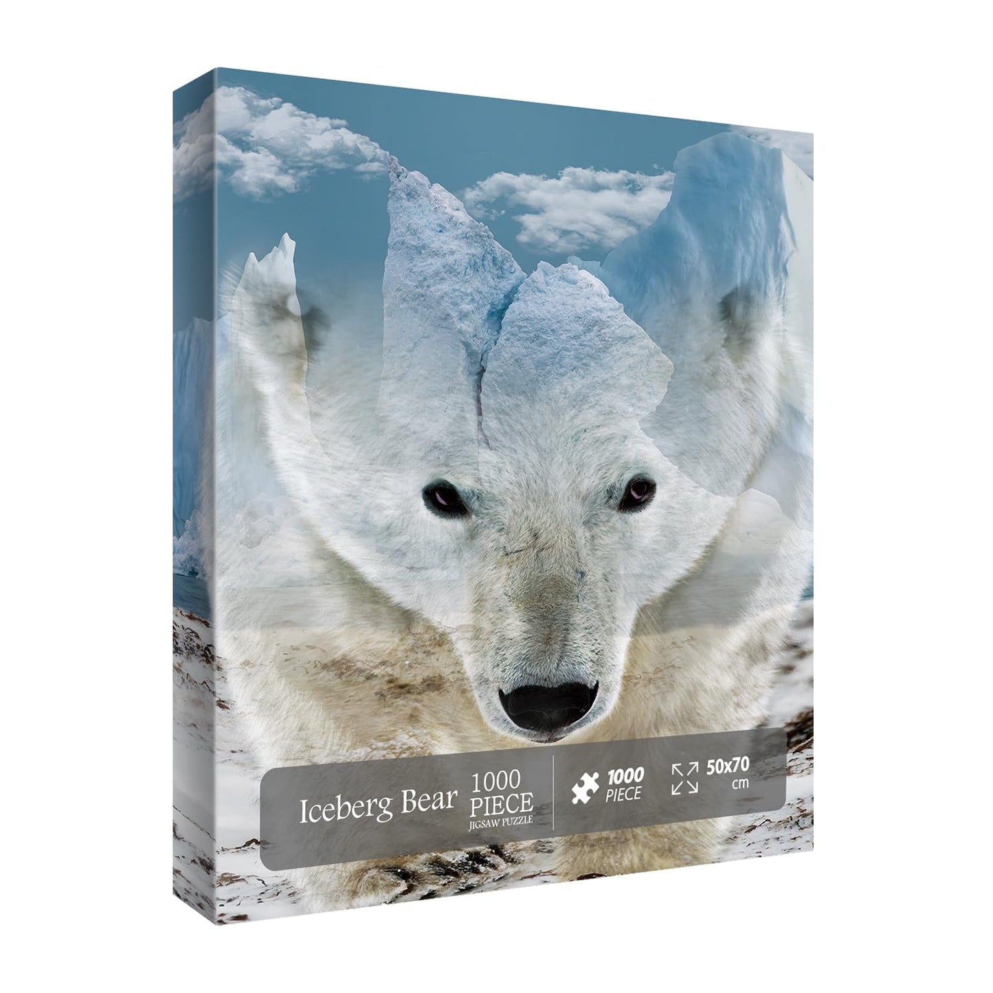 Animal Bear Jigsaw Puzzle for mature-themed 1000 Piece  Challenging Impossible Difficult Hard Puzzles for mature-themed  Nature Wildlife Hunting Puzzle 1000 Pieces
