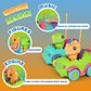 Nueplay Remote Control Car for Toddler Age 2 3 4 5, Electric RC Car Toys with Light & Music, Toddler Dinosaur Toys, Dino Figures