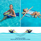 Jasonwell Inflatable Pool Hammock Float - 2 Pack, Vintage Grey, Multi-Purpose Water Loungers, Model JX-WH-4828A