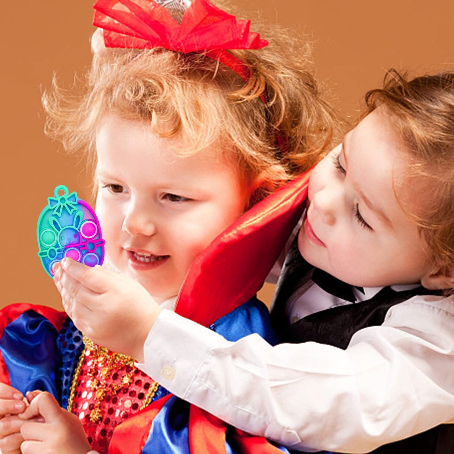 24Pcs Easter Mini Fidget Sensory Pop Toys for Kids  Mini Pop Keychains Easter Basket Stuffers Gifts Party Favors Fidget Toy  Silicone Pop Toys for Kids Anxiety Stress Reliever for mature-themed