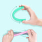 Giftty Teething Tube With Safety Shield Baby Hollow Teether Sensory Toys Gum Massager, Food-Grade Silicone For Infant 3-12 Month