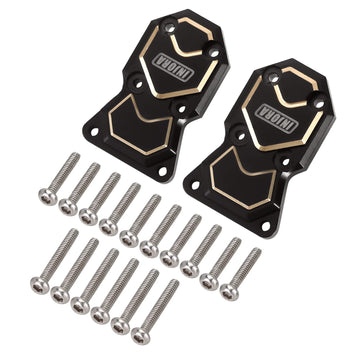 INJORA Brass Diff Cover for Front and Rear Axles Black Coating Finish Diff Cover for Axial SCX24 Bronco Deadbolt C10 JLU Gladiat