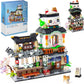 Oundarm Foldable Japanese Street View Mini Blocks Kit- Izakaya Shop, Japanese Mini Brand Store Toy, Gift For Adults, Boys, Girls