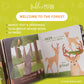Sweet Bear Swaddle Blanket Newborn Gift Set with Storybook & Tree Rattle