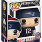 Pop Football: Patriots - Tom Brady (Color Rush) Funko Vinyl Figure (Bundled With Compatible Box Protector Case)