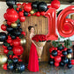 Toniful 40 Inch Red Large Numbers Balloons Number 16 Digital 16 Helium Balloons, Foil Mylar Big Number Balloons For Birthday Par