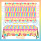 Grehumor 3Pcs Donut Party Tablecloth Fonut Grow Up Party Supplies Donut Theme Birthday Party Decorations Disposable Plastic Tabl