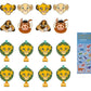 Unique Lion King Birthday Party Supply Decoration Favor Bundle Pack Includes Paper Masks And Blowouts And 1 Dinosaur Sticker Sheet