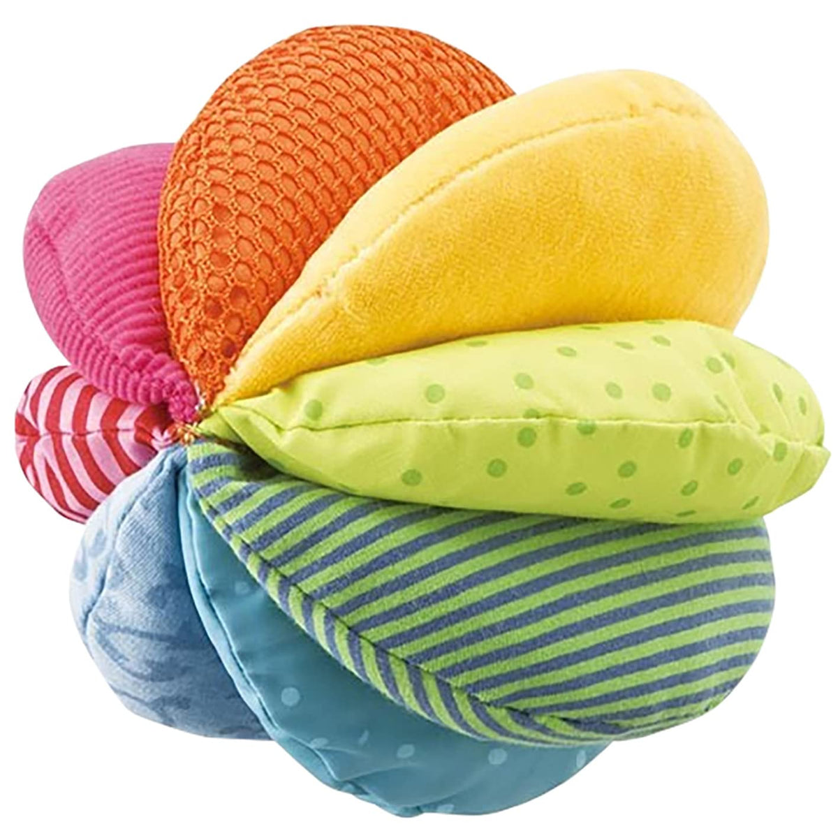 Colorful Rainbow Fabric Ball: Sensory Fun for Babies