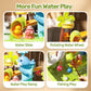 HOLYFUN Play Sink with Running Water, Kitchen Sink Toys with Upgraded Electric Faucet, Water Slide Track, Baby Dishwasher Toy, K