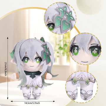 Genshin Impact Character Plush Doll, Plushie Stuffed Doll, Costume Plushy Props For Genshin Fans (Nahida)