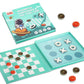 Checkers Board Game For Kids 4-12, 2 In 1 Magnetic Checkers And Tic-Tac-Toe Sets Travel Toys Travel Games, Ideal Gifts For Young Kids 4 5 6 7 8 9