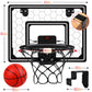 Basketball Hoop Indoor,Mini Hoop With Led Light/Scoreboard, Door Basketball Hoop Basketball Toys Gifts For 5 6 7 8 9 10 11 12 Year Old Boys Girls (Honeycomb Pattern)