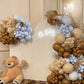 Jobkoo Brown Balloons 12 Inch, 100 Pack Light Brown Balloon Coffee Chocolate Brown Latex Balloons Matte Tan Caramel Mocha Helium