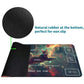 Rwutytiul Galaxy Cat Card Playmat 24 X 14 Inch With Tube Bag, Card Gameplay Board With Zones Commander Deck Mtg Rpg Ccg Tcg Card