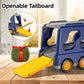JUKUDAHU Christmas-Truck Toys Sets for 3 4 5 6 Years Old Boys - Friction Powered Toy Cars with Christmas Accessories Kids, Carri