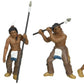 Woodland Scenics SP4444 1.5-Inch Scene Setters Figurine  Natives/Buffalo  5/Pack