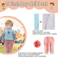 6 Piece Fashion 18 Inch Boy Doll Clothes Casual Wear Plaid Jacket Pants Sportswear Outfits With Tuxedo Suits For 18'' Doll Acces