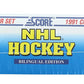 NHL 1991-92 Score Hockey Bilingual Factory Set | 660 Cards