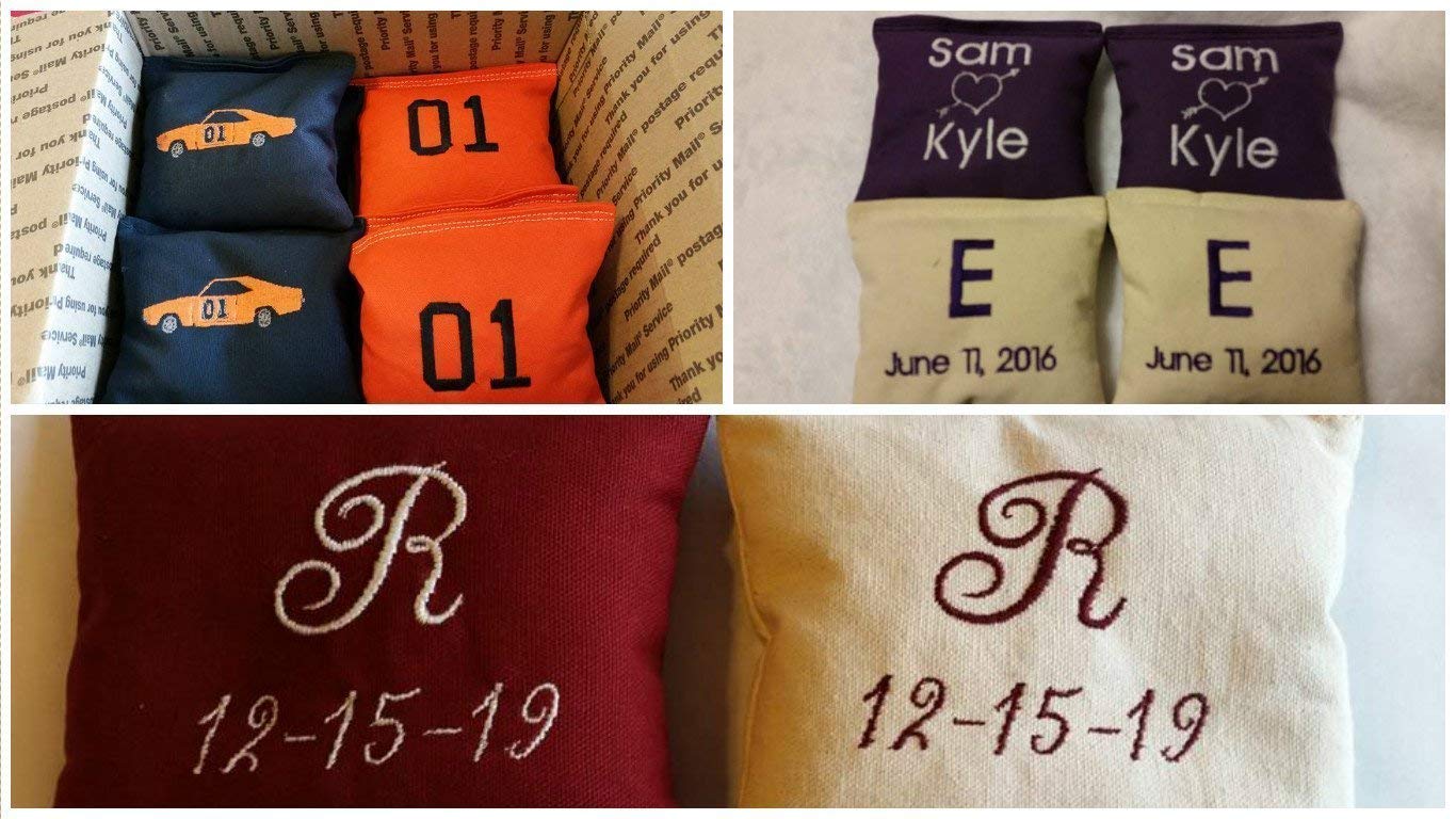 Embroidered Custom Cornhole Bags Personalized