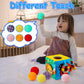 Beetoy Sensory Busy Cube For Baby, Montessori Infant Toys With Textured Sensory Balls, Early Learning Travel Toys For Fine Motor