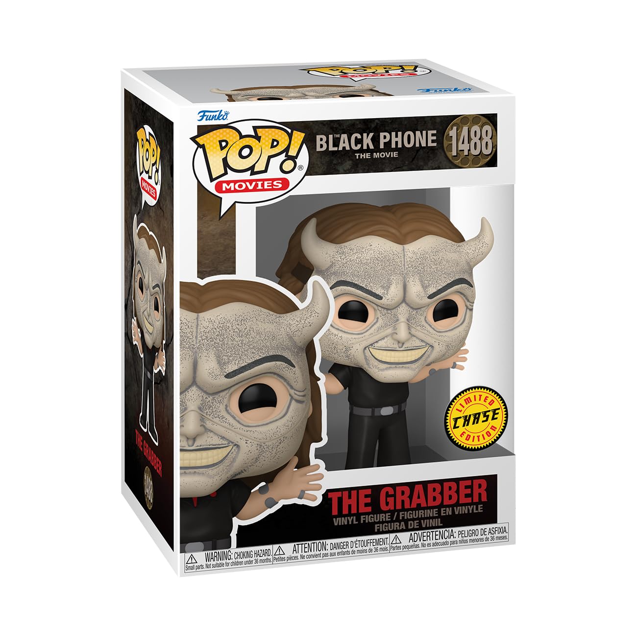 Funko Pop! Movies: Black Phone - The Grabber - 1/6 Odds For Rare Chase Variant - Collectable Vinyl Figure - Gift Idea - Official