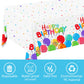 Gatherfun Birthday Disposable Tablecloth, Plastic Table Cover for Kids Birthday Party, 54   x108   , 3 PCS