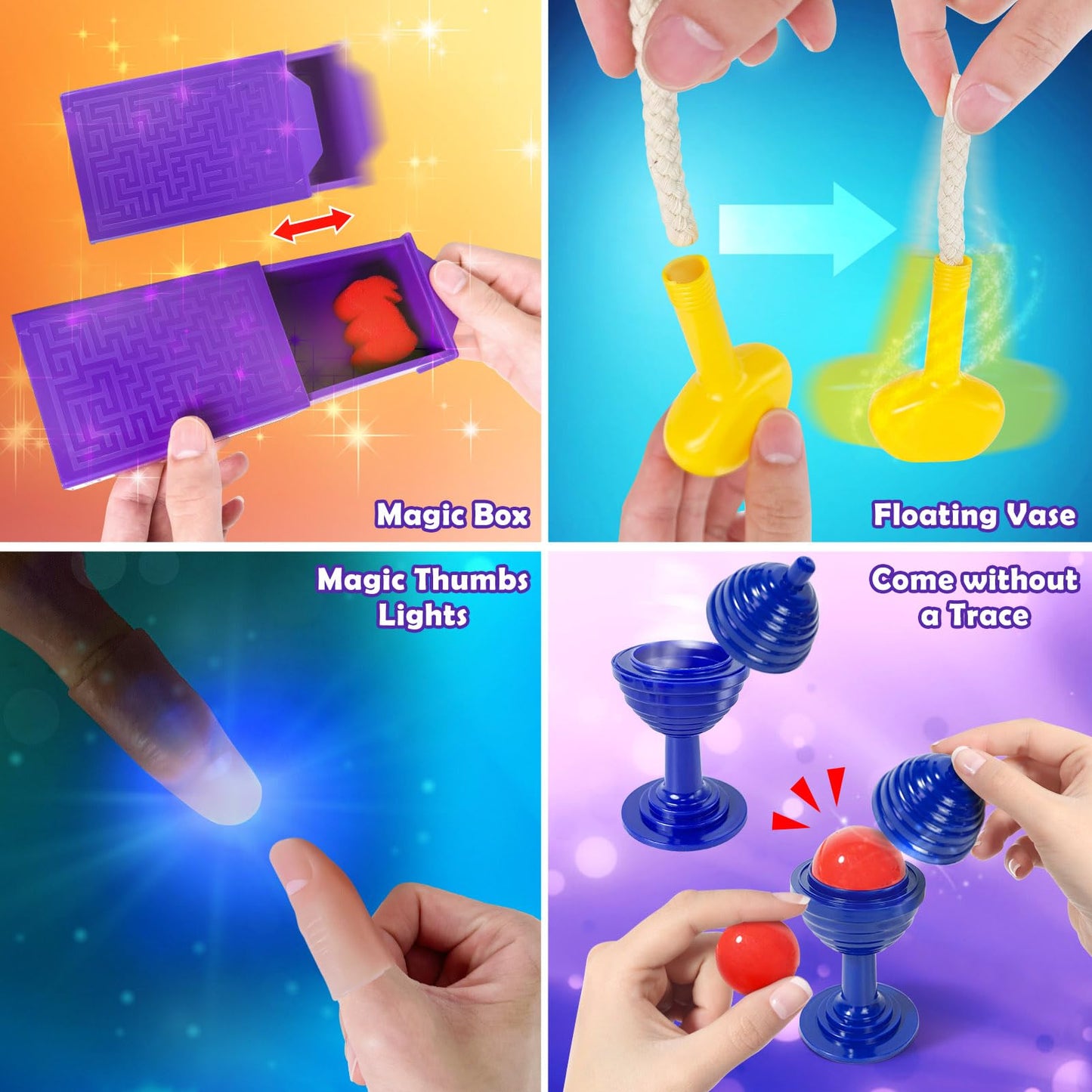 Heyzeibo Magic Tricks Kit - Fun Magic Set with Instructions for Kids Ages 6-12 | Perfect Christmas & Birthday Gift