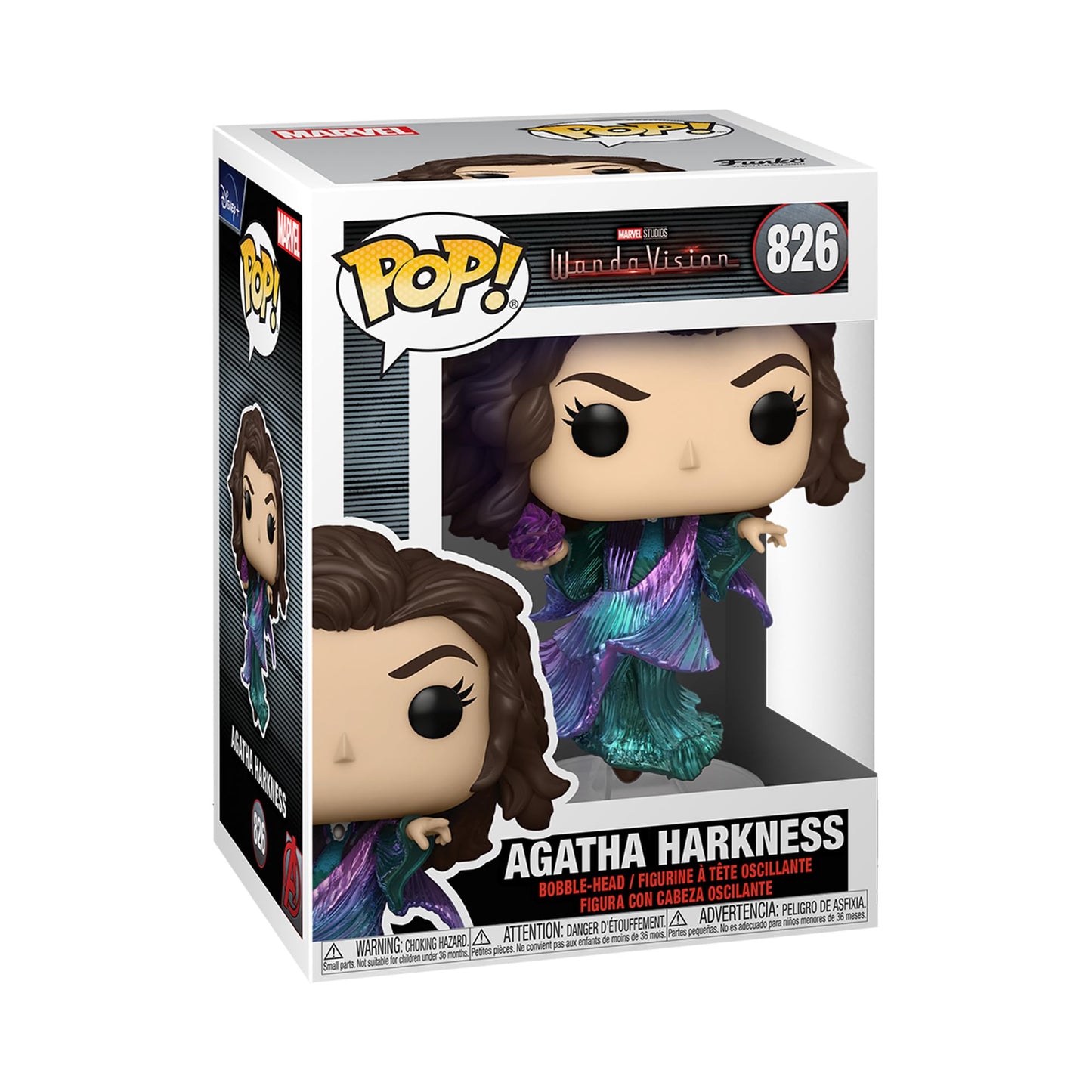 Funko Pop Pop! Marvel: Wandavision - Agatha Harkness Vinyl Figure, Multicolor, 3.75 Inches