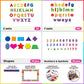 Magnetic Letters And Numbers For Toddlers, 274 Pieces Colorful Magnetic Letters, Shapes And Alphabet Magnets, Educational Kit Wi
