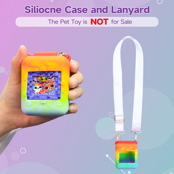 Cfyosnk Silicone Cover Case With Lanyard For Bitzee Interactive Toy Digital Pet And Accessories