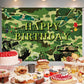 Eeatour Camouflage Birthday Party Backdrop 70.8x47.2 Inch Camo Military Photo Banner