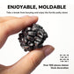Over 500 Black Weak Magnetic Ferrite Putty Stones Desk Fidget Toys For Adults.
