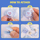 Aori Slicone Pacifier Clips Holder Flexible Binky Clip With Magnetic Pacifier For Lifelike Reborn Dolls - Blue
