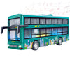 Funblast Diecast Metal Bus Toy - Bus For Kids With Sound And Light Effects, Pull Back Vehicle Toys For Boys Girls Kids - Blue