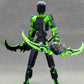 Altuco Assembled T13 Action Figure With Multiple Accessories, Black-Green 3D Printed Multi-Jointed Titan 13 Figure,Dummy 13 Desk
