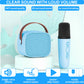 Karaoke Machine For Kids, Mini Karaoke Machine For Kids Adults, Portable Bluetooth Speaker With 1 Wireless Microphones, Christma